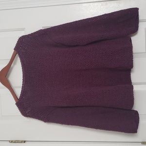 Eileen Fisher 100% Cotton Loose Weave Sweater